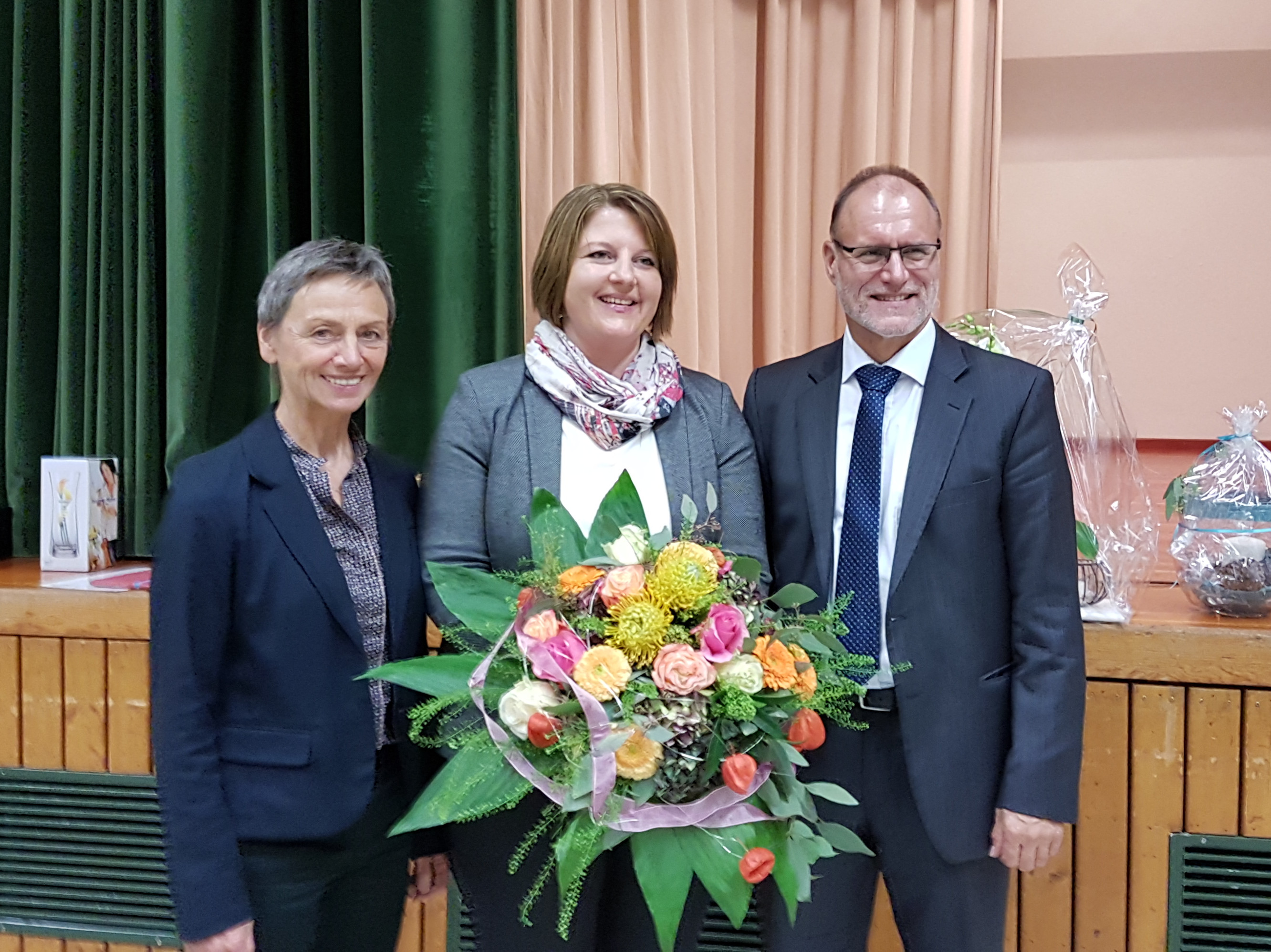  Frau Schulrätin Neher, Frau Rektorin Häbe, Herr Bürgermeister Mück 
